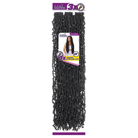Sensationnel Lulutress 3X Pre-Looped Crochet Braid - TWISTED DISTRESSED LOCS 26" Sensationnel Lulutress 3X Pre-Looped Crochet Braid - TWISTED DISTRESSED LOCS 26"