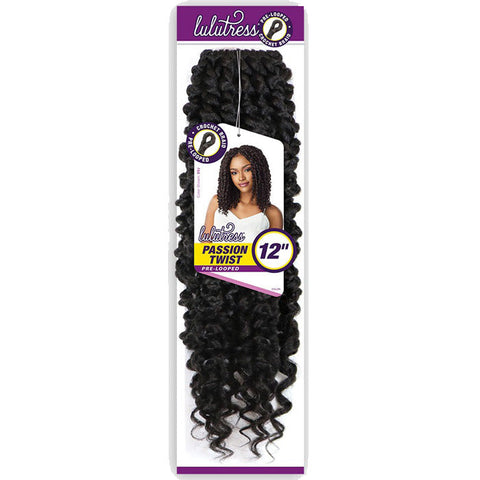 Sensationnel Lulutress Pre-Looped Crochet Braid - PASSION TWIST 12" Sensationnel Lulutress Pre-Looped Crochet Braid - PASSION TWIST 12"