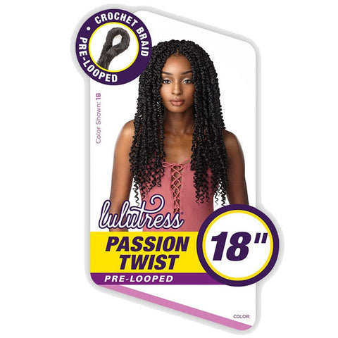 Sensationnel Lulutress Pre-Looped Crochet Braid - PASSION TWIST 18"/24" Sensationnel Lulutress Pre-Looped Crochet Braid - PASSION TWIST 18"/24"