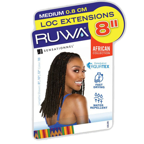 Sensationnel Ruwa Kanekalon Braiding Hair LOC EXTENSIONS (8"/10"/12") - 100% Aquatex Sensationnel Ruwa Kanekalon Braiding Hair LOC EXTENSIONS (8"/10"/12") - 100% Aquatex