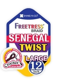 Freetress Pre-Looped Crochet Braids - SENEGAL TWIST LARGE 12" Freetress Pre-Looped Crochet Braids - SENEGAL TWIST LARGE 12"