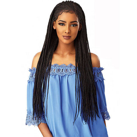 Sensationnel Cloud9 Synthetic Hand Braided 13x5 Part Swiss Lace Wig - SIDE PART CORNROW Sensationnel Cloud9 Synthetic Hand Braided 13x5 Part Swiss Lace Wig - SIDE PART CORNROW