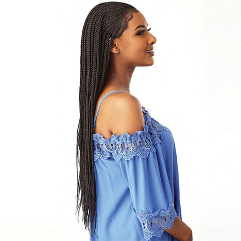 Sensationnel Cloud9 Synthetic Hand Braided 13x5 Part Swiss Lace Wig - SIDE PART CORNROW Sensationnel Cloud9 Synthetic Hand Braided 13x5 Part Swiss Lace Wig - SIDE PART CORNROW