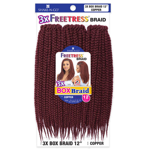 Freetress Pre-Looped Crochet Braids - 3X BOX BRAID 12" Freetress Pre-Looped Crochet Braids - 3X BOX BRAID 12"