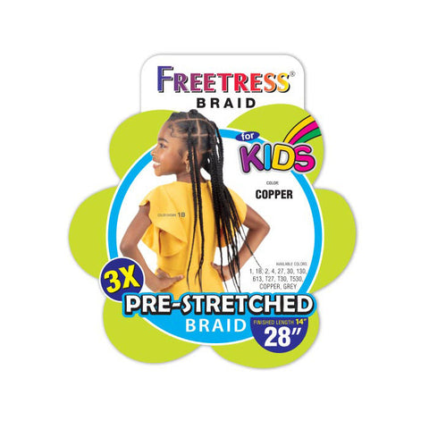 Freetress for Kids Braid- 3X PRE-STRETCHED BRAID 14" Freetress for Kids Braid- 3X PRE-STRETCHED BRAID 14"