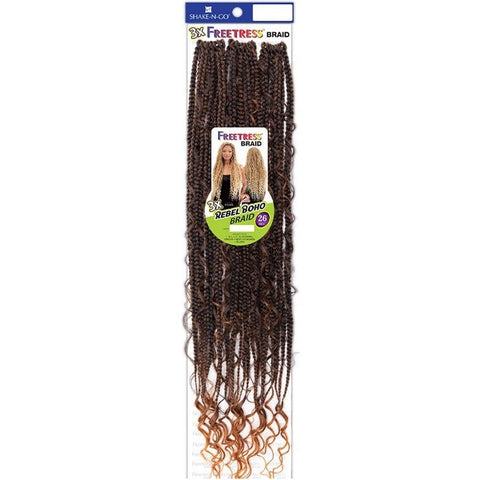 Freetress Pre-Loop Crochet Braids - 3X REBEL BOHO BRAID 26" Freetress Pre-Loop Crochet Braids - 3X REBEL BOHO BRAID 26"