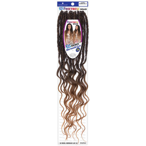 Freetress Pre-Looped Crochet Braids - 3X REBEL MERMAID LOC 24" Freetress Pre-Looped Crochet Braids - 3X REBEL MERMAID LOC 24"