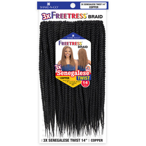 Freetress Crochet Pre-Looped Twist Braid - 3X SENEGALESE TWIST (14"/18") Freetress Crochet Pre-Looped Twist Braid - 3X SENEGALESE TWIST (14"/18")