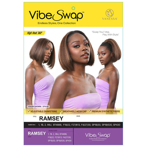 Vanessa Vibe Swap Half Wig - RAMSEY Vanessa Vibe Swap Half Wig - RAMSEY