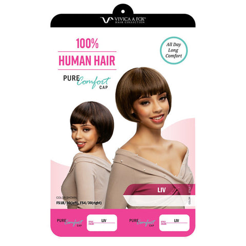 Vivica Fox Pure Comfort Cap 100% Human Hair Full Wig - LIV Vivica Fox Pure Comfort Cap 100% Human Hair Full Wig - LIV