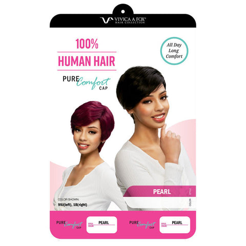 Vivica Fox Pure Comfort Cap 100% Human Hair Full Wig - PEARL Vivica Fox Pure Comfort Cap 100% Human Hair Full Wig - PEARL