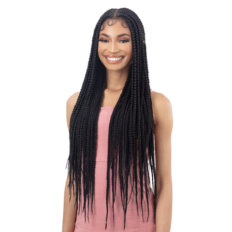 Freetress Equal Braided Freedom Part HD Lace Front Wig - KNOTLESS BOX BRAID Freetress Equal Braided Freedom Part HD Lace Front Wig - KNOTLESS BOX BRAID
