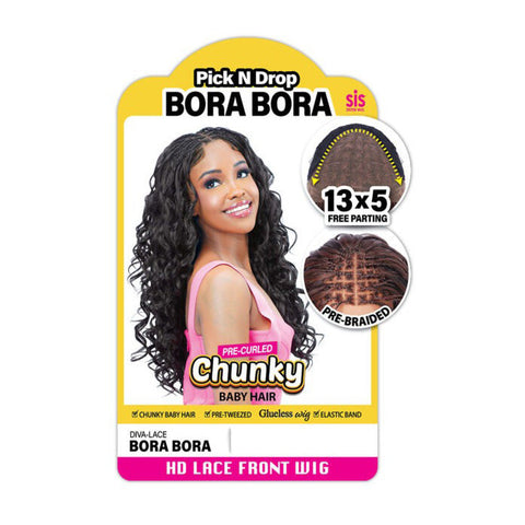 Zury Sis Chunky Glueless Pre-Braided HD 13x5 Lace Front Wig - BORA BORA Zury Sis Chunky Glueless Pre-Braided HD 13x5 Lace Front Wig - BORA BORA