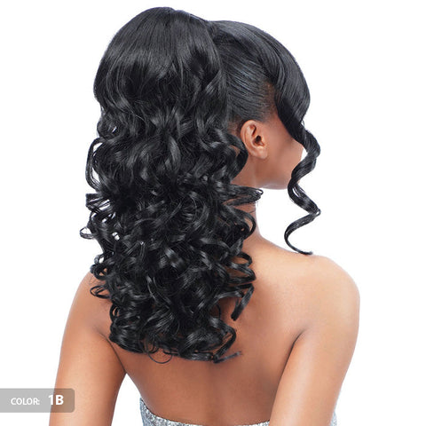 Zury Sis Miss Bang Lace Part Drawstring Ponytail - LEXI Zury Sis Miss Bang Lace Part Drawstring Ponytail - LEXI