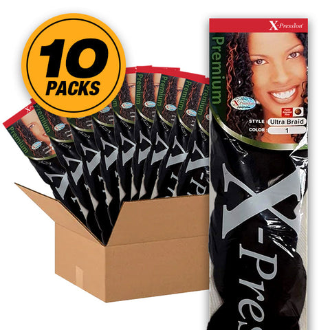 X-Pression Premium Braid - ULTRA BRAID - 10 PACKS/ 20 PACKS