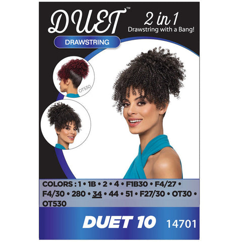 Alicia Beauty Duet Drawstring Ponytail and Bang - DUET 10