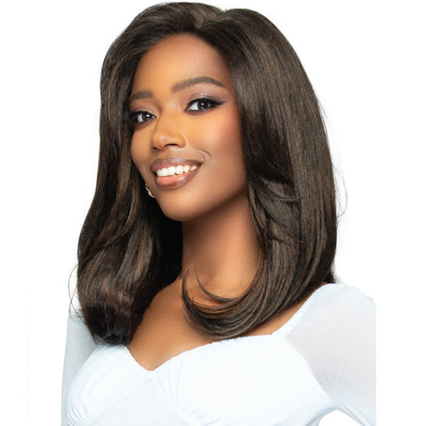Bobbi Boss 3D Air Fit Volumizing Topper 4x5 Hand-Tied Lace Hair Pieces - NATURAL STRAIGHT 16"