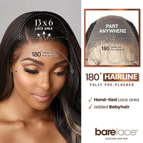 Sensationnel Bare Lace Glueless 13x6 Lace Front Wig - 13x6 UNIT 13