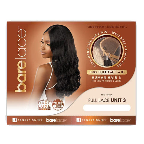 Sensationnel Bare Lace Glueless Human Hair Blend 100% Lace Full Wig - FULL LACE UNIT 3