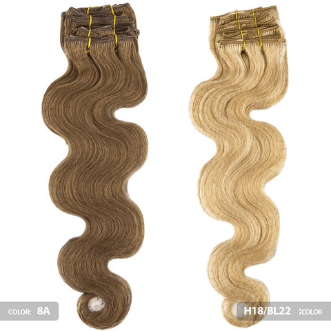 Bohyme Essential 7 Pcs Clip-Ins Weave - BODY WAVE 18"
