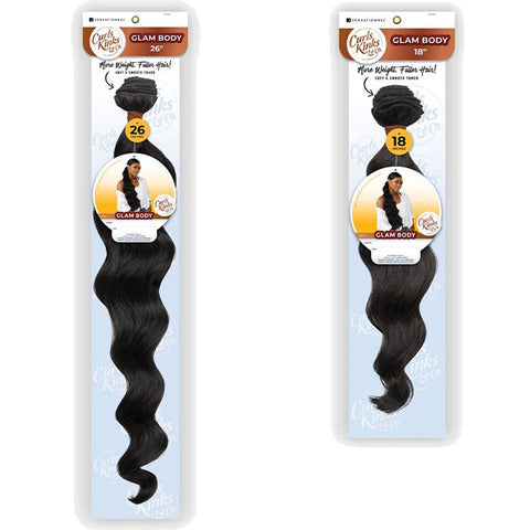 Sensationnel Curls Kinks & Co Weave - GLAM BODY 18"/26"