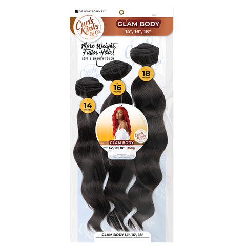 Sensationnel Curls Kinks Weaves Multi - GLAM BODY 14"16"18 / 18"20"22"
