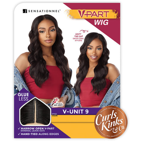 Sensationnel Curls Kinks & Co Glueless HD Lace V-Part Wig - V-UNIT 9