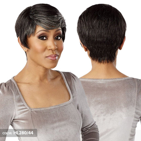 Sensationnel Empire Wig Salt & Pepper 100% Human Hair Wig - DENIA