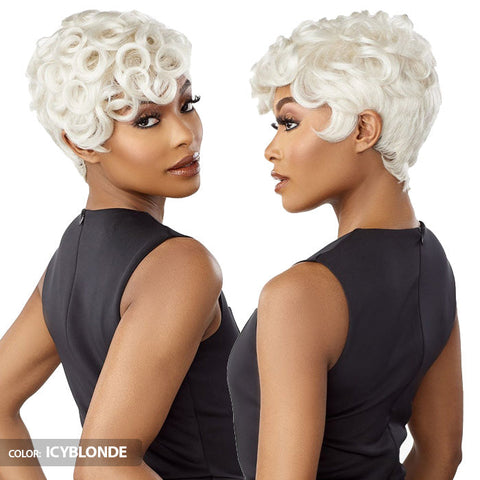 Sensationnel Empire Wig Salt & Pepper 100% Human Hair Full Wig - FLORA