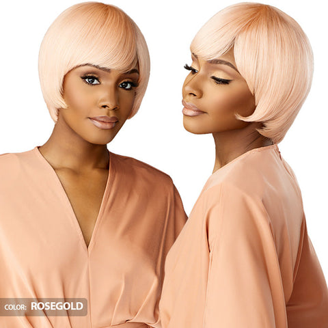 Sensationnel Empire Bob Collection with Bangs Full Wig - MUSHROOMS CUT - 100% Human Hair