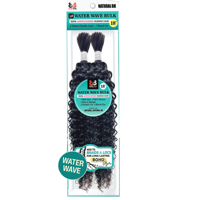 Bobbi Boss 100% Unprocessed Human Hair Bulk - WATER WAVE BULK 18"