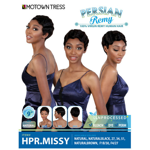 Motown Tress Persian Remy 100% Virgin Remy Human Hair Full Wig - HPR.MISSY