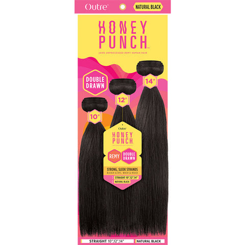 Outre Honey Punch Double Drawn 100% Unprocessed Remy Human Hair - STRAIGHT MULTI