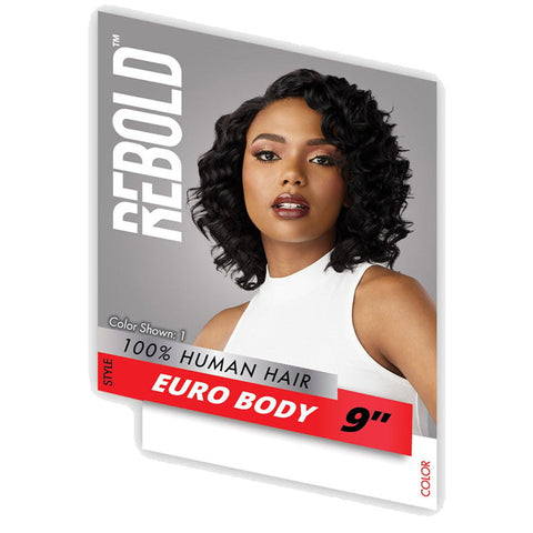 Sensationnel Rebold 100% Human Hair 3 PCS Weaves - EURO BODY 9"
