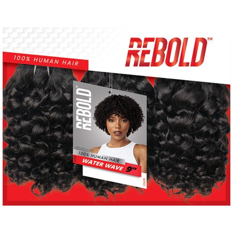 Sensationnel Rebold 100% Human Hair 3 PCS Weaves - WATER WAVE 9"