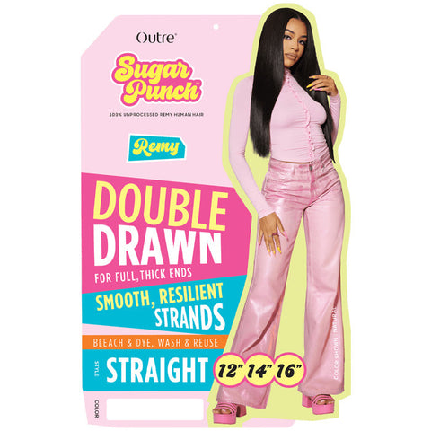 Outre Sugar Punch 100% Unprocessed Remy Human Hair Weaves - STRAIGHT MULTI