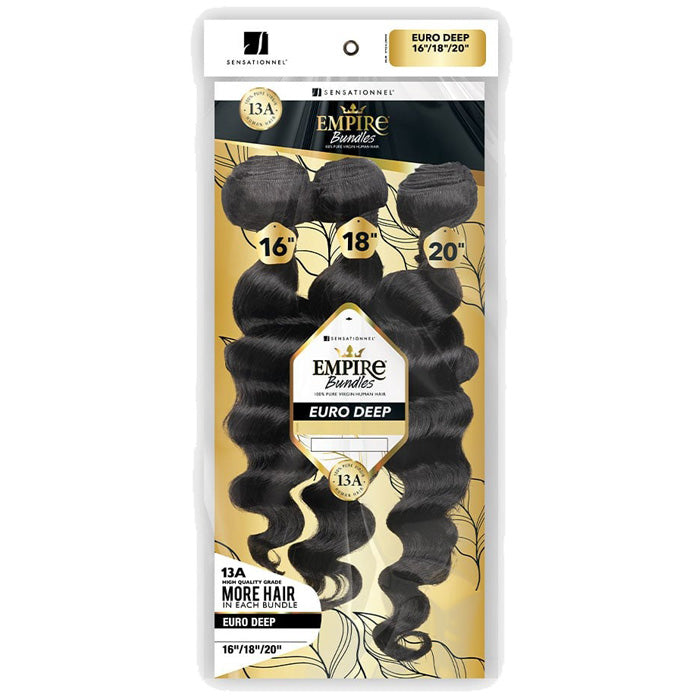 Sensationnel Empire Bundles 13A 100% Pure Virgin Human Hair Weaves - EURO DEEP - Multi