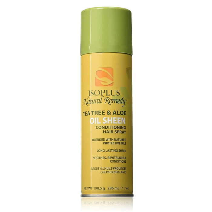 Isoplus Natural Remedy Conditioning Hair Spray - TEA TREE & ALOE SHEEN 2/7 Oz