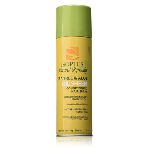 Isoplus Natural Remedy Conditioning Hair Spray - TEA TREE & ALOE SHEEN 2/7 Oz