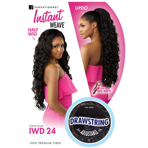 Instant Weave By Sensationnel Drawstring Cap Half Wig - IWD 24