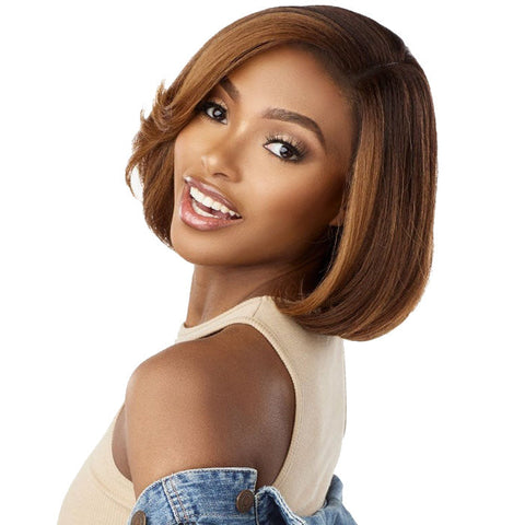 Sensationnel Curls Kinks & Co Glueless Textured HD Lace Front Wig - Y-PART KINKY CHIC BOB 12" - Kinky Edges
