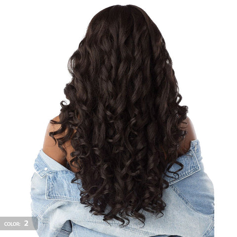 Sensationnel Curls Kinks Textured Lace Kinky Edges Glueless Y-Part HD Lace Front Wig -KINKY LOOSE SPIRAL 24"