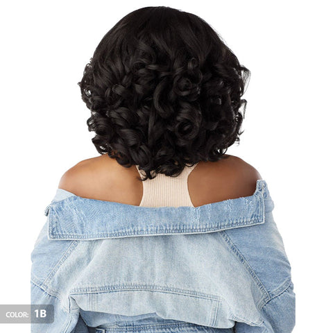 Sensationnel Curls Kinks Textured Lace Kinky Edges Glueless HD Lace Front Wig - Y-PART KINKY VOLUME CURL 14"
