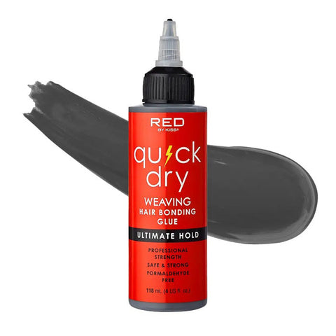 Red by Kiss Quick Dry Weaving Hair Bonding Glue Ultimate Hold (2 Oz / 4 Oz)