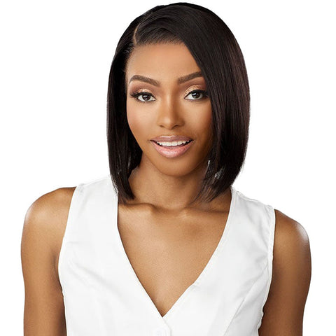 Sensationnel 13A 100% Virgin Human Hair Glueless 13x4 HD Lace Frontal Wig - STRAIGHT BOB 12" - Pre-Plucked