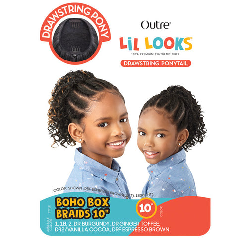 Lil Looks By Outre Drawstring Ponytail - BOHO BOX BRAIDS 10"