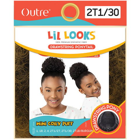 Outre Lil Looks Drawstring Ponytail - MINI COILY PUFF