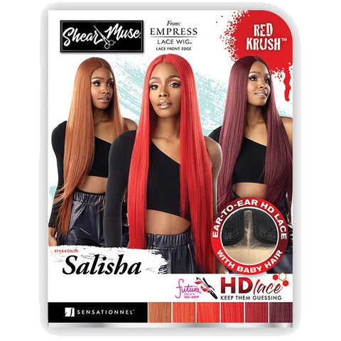 Sensationnel Empress Shear Muse HD Deep Parting Lace Front Wig - SALISHA - Red Krush
