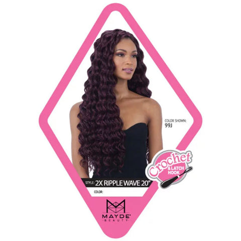 Mayde Beauty Crochet Braid - 2X RIPPLE WAVE 20 Inch