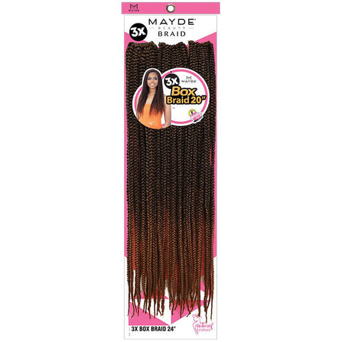 Mayde Beauty Pre-Looped Crochet - BOX BRAID 14"/16"/18"20" 3X